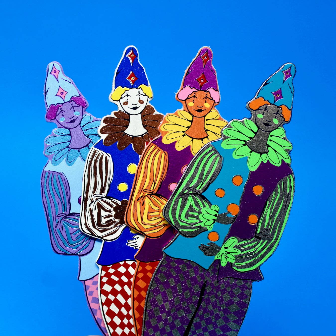 Clown Bookmark: Gold