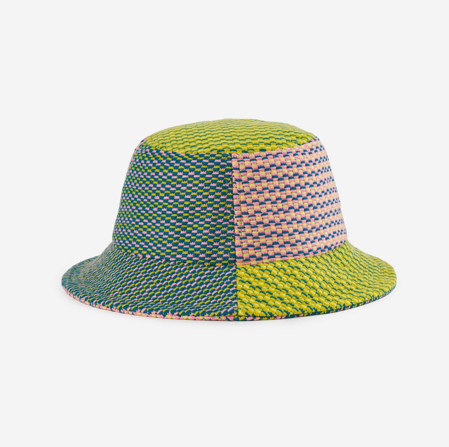 Dashes Knit Bucket Hat: Poppy Cobalt