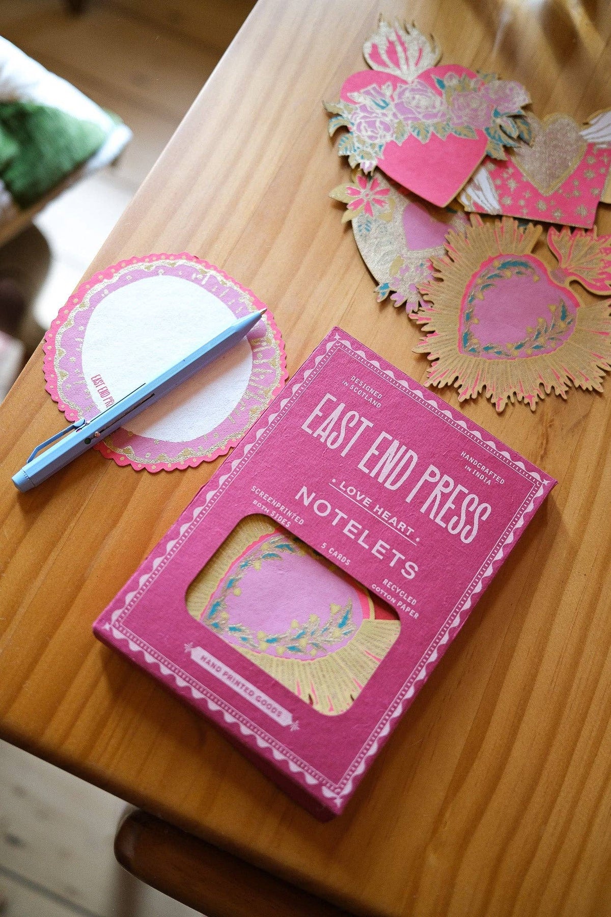 LOVE HEART NOTECARD SET