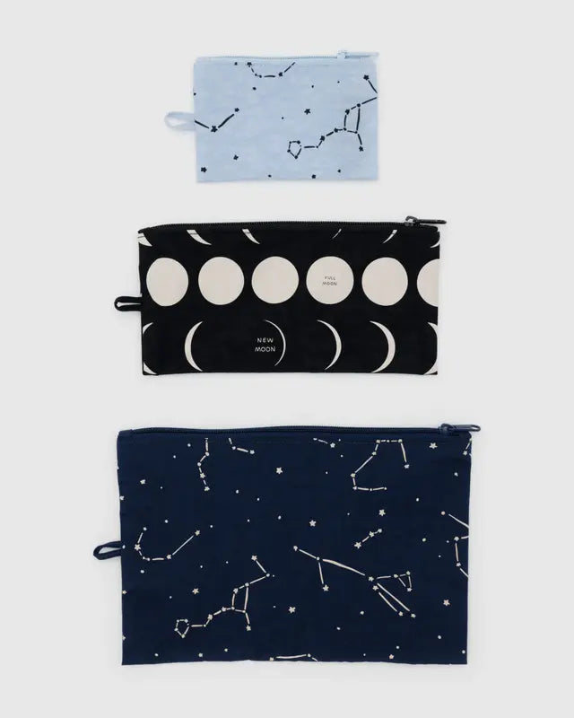 Baggu Flat Pouch Set of 3