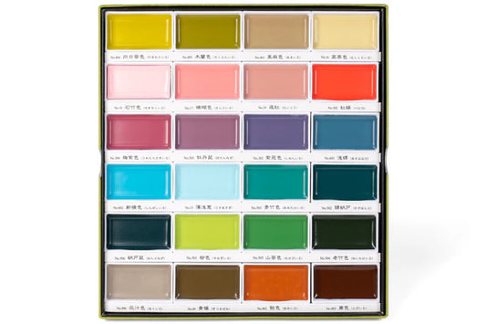24 watercolors Gansai Tambi