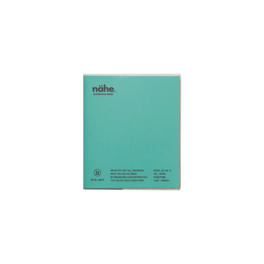 2026 Monthly Planner Nahe Square - Mint