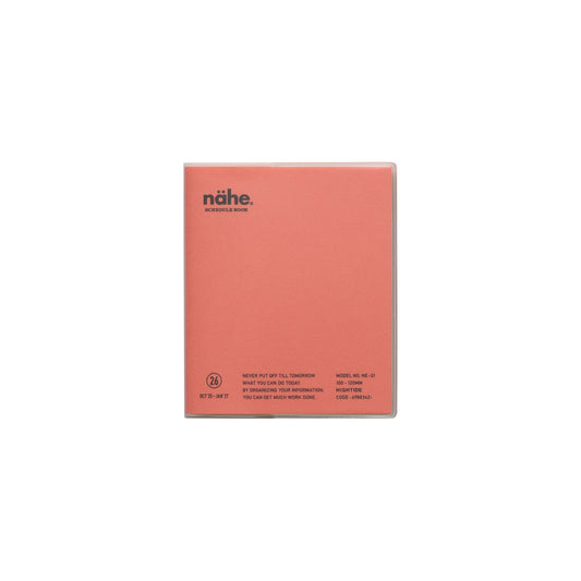 2026 Monthly Planner Nahe Square - Pink