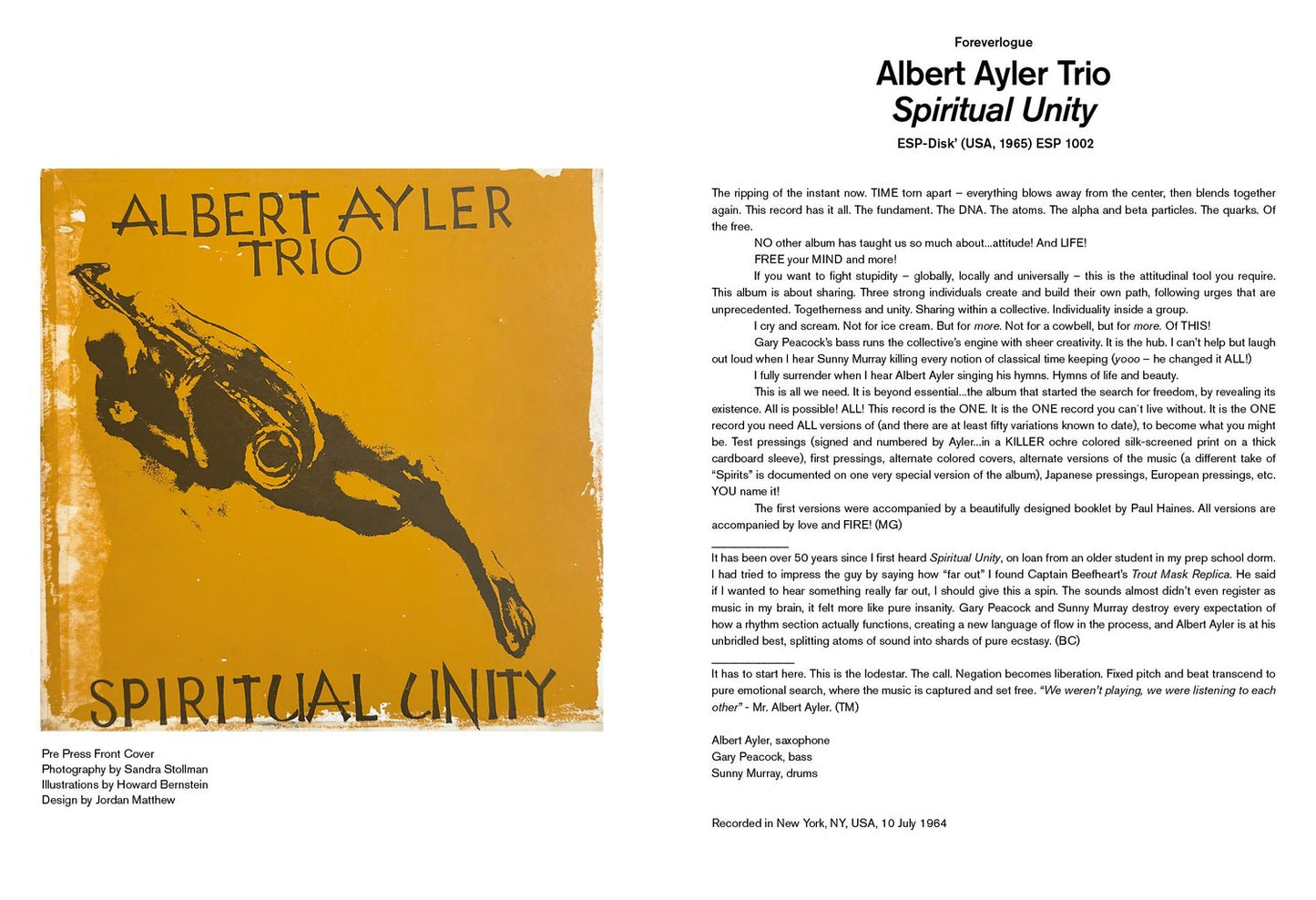 NOW JAZZ NOW
100 Essential Free Jazz 
& Improvisation Recordings
1960-80