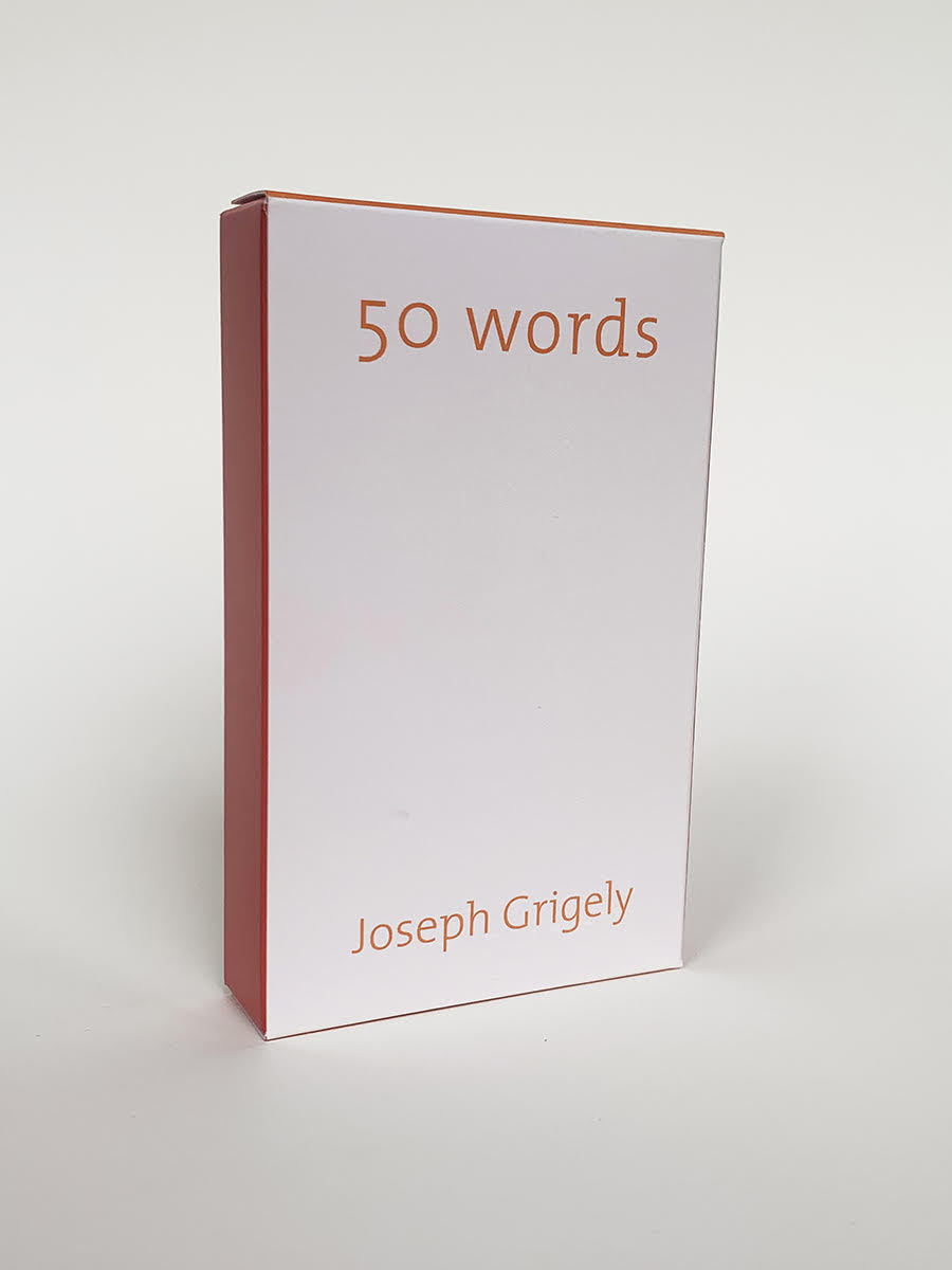 Joseph Grigely: 50 Words