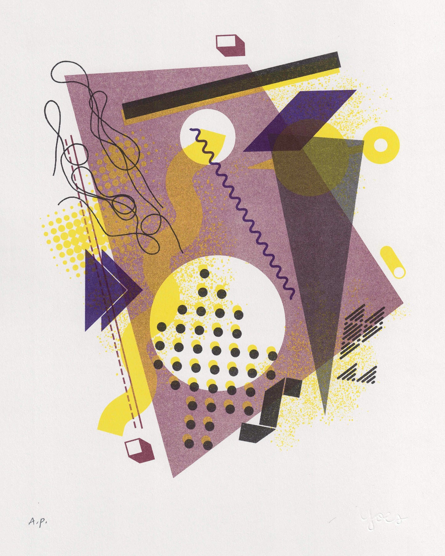 Short Wave 01-06 Risograph Prints by Amy Yoes