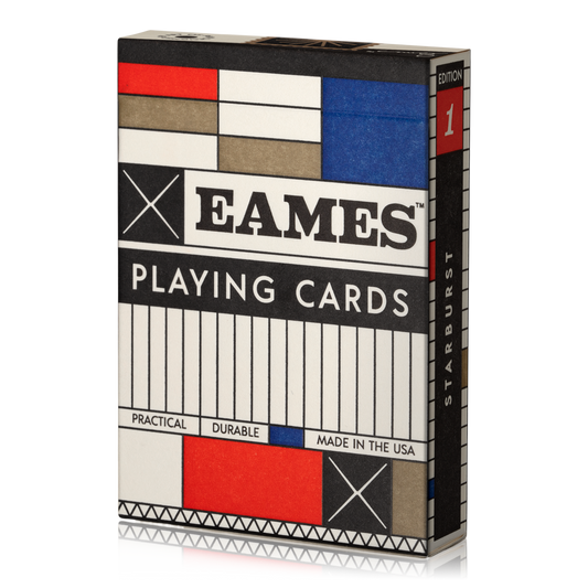 Eames "Starburst" Playing Cards: Red