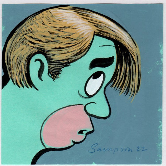 Post-it Painting Johnny Sampson 3 x 3